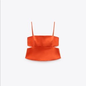ZARA NWT ORANGE TOP